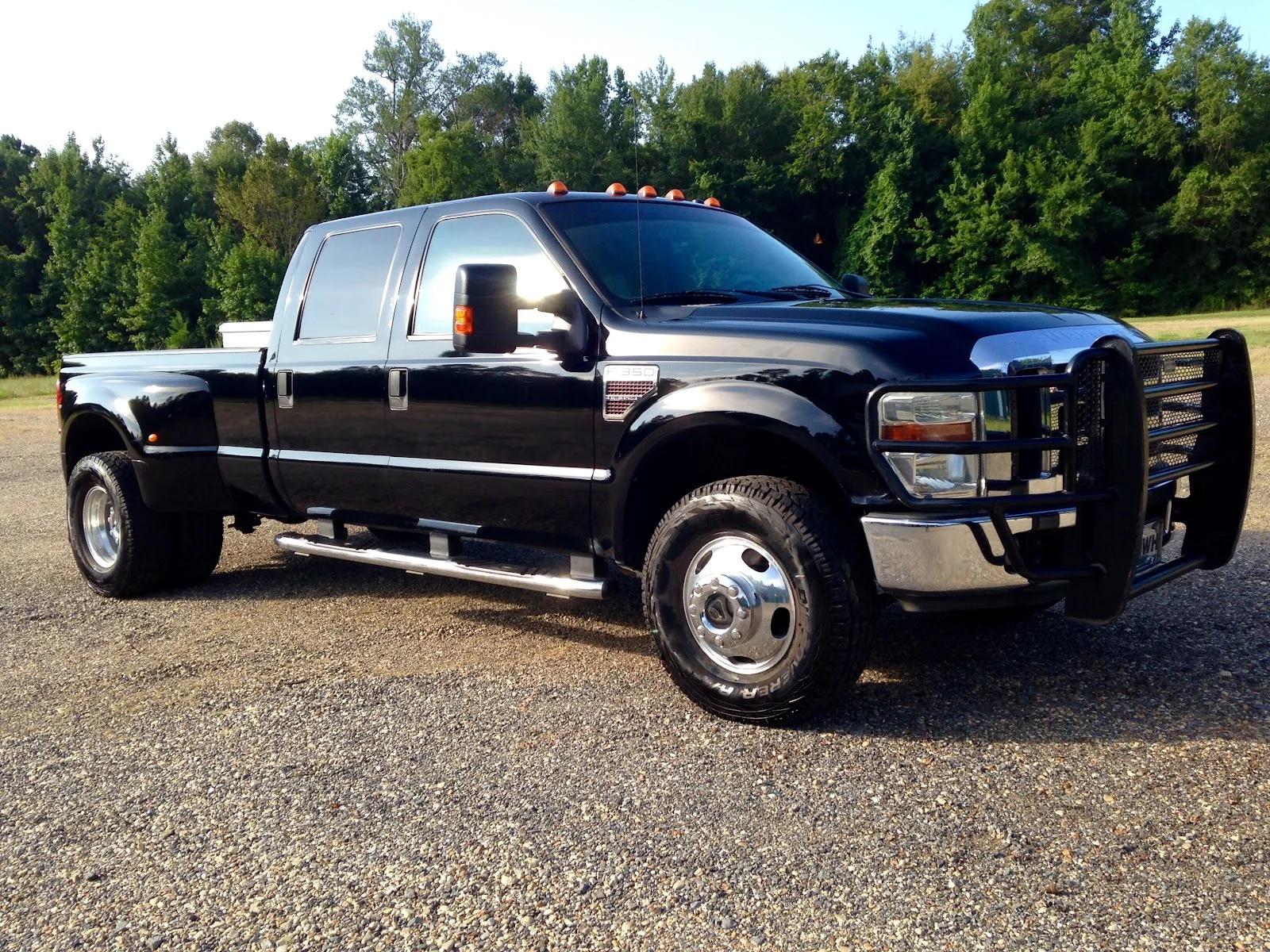 Black dually truck detailed at Dixie Detail and Washouts